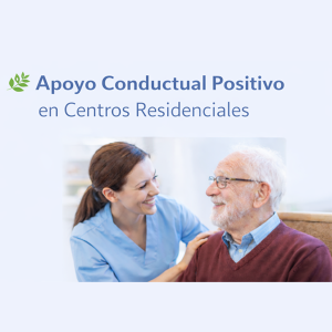 Cartel de formación online para instituciones sociales, centros residenciales y hospitales sobre “Apoyo conductual positivo”, organizado por Aula Tercer Sector y ASPACE.
