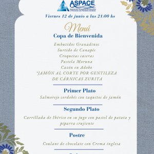 Cubierto adulto – Cena Benéfica 2026